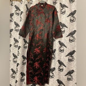 Chinese Dress, black with red.